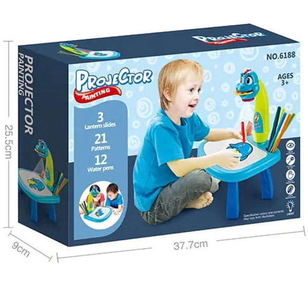 Projektorius mokymuisi piešti – Dinozaurų stalas