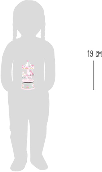 Muzikinė dėžutė Arklių karuselė (9x19 cm)