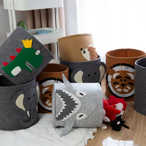 FELT krepšys žaislams, skalbiniams ar daiktams (Ryklys)