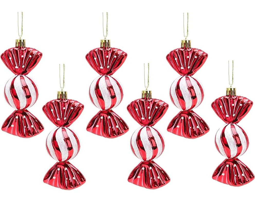 Kalėdinių saldainių žaisliukų rinkinys – 6 vnt.