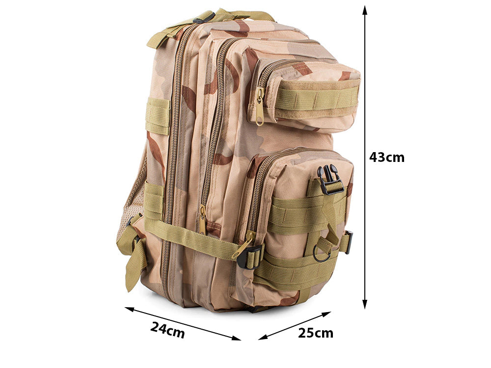 Taktinė kareiviška kuprinė 30 l ( Ruda maskuojanti)