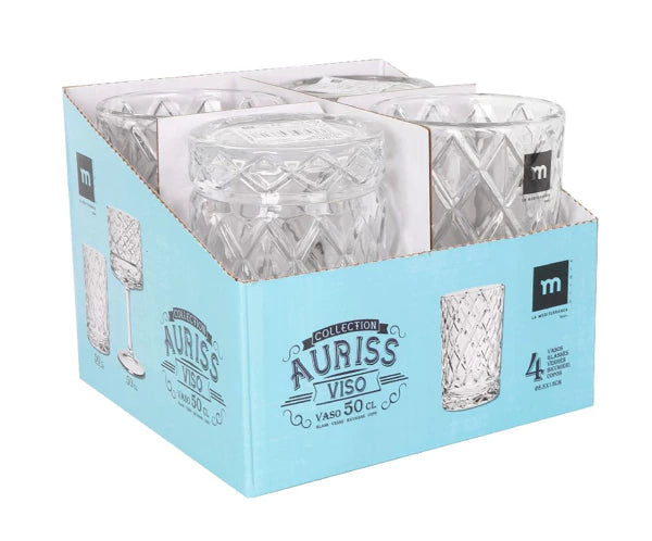 Stiklinė Auriss Viso MD (500 ml, 4 vnt.)