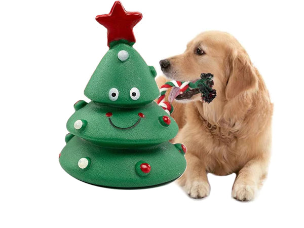 Kalėdinis šunų žaislų rinkinys (4 dalys)