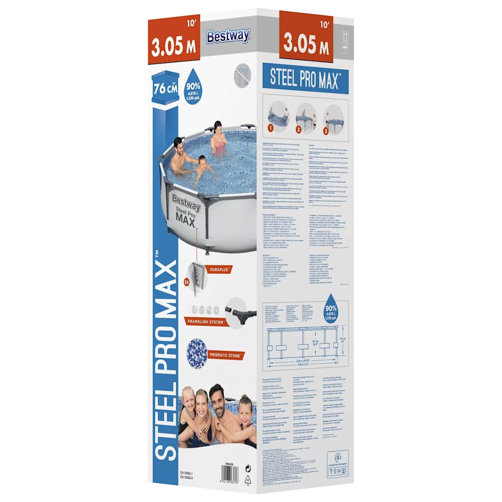 Steel Pro MAX Baseino rinkinys, 305x76cm