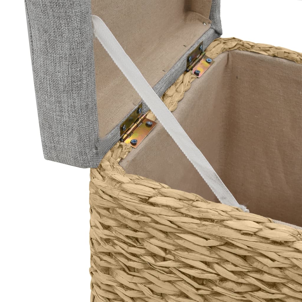 Otomanių komplektas, 2d., jūros žolių, pilkas