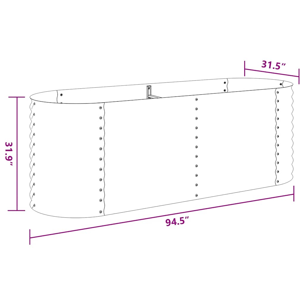 Lovelis, pilkas, 240x80x81cm, galvanizuotas plienas, aukštas