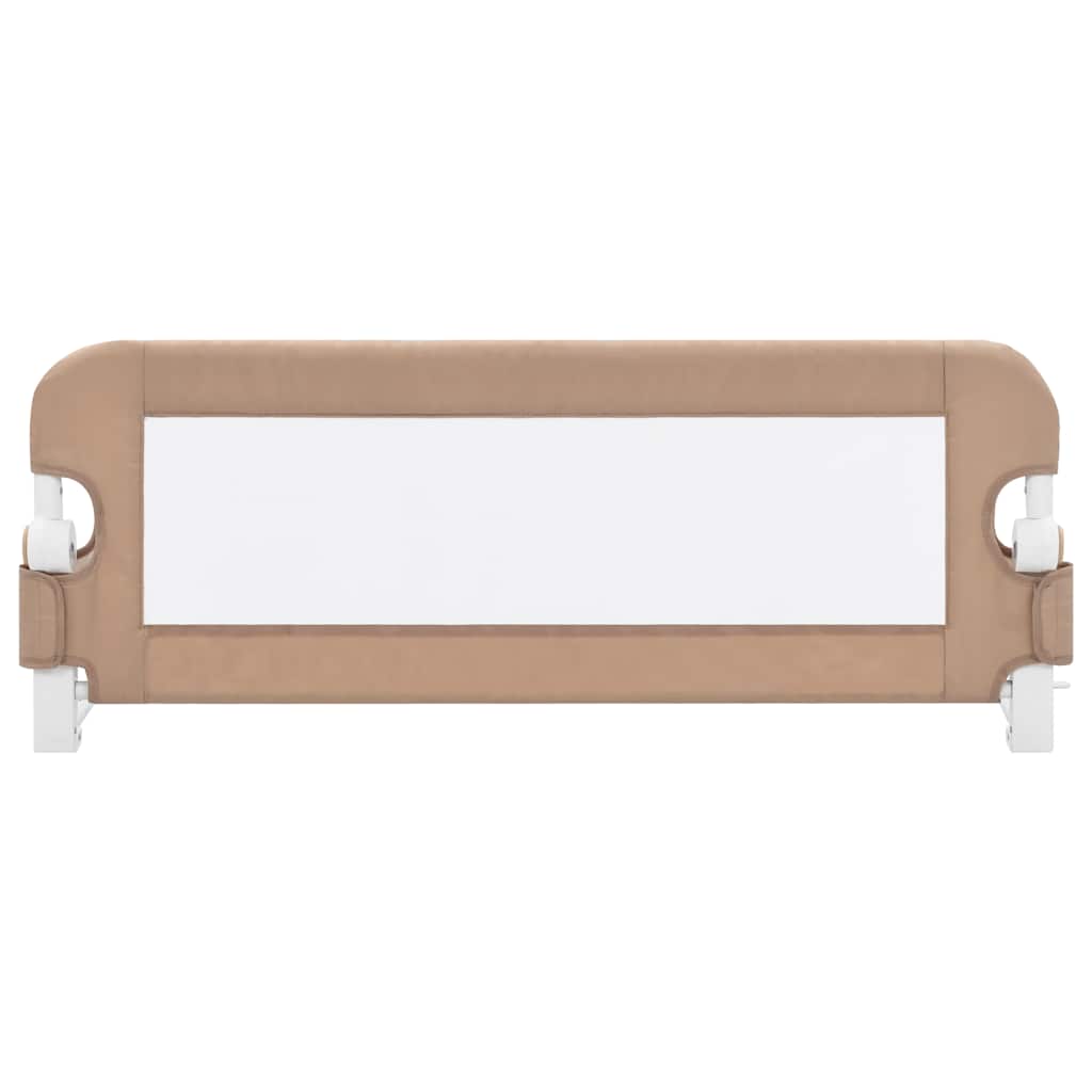 Apsauginis turėklas vaiko lovai, taupe, 102x42cm, poliesteris
