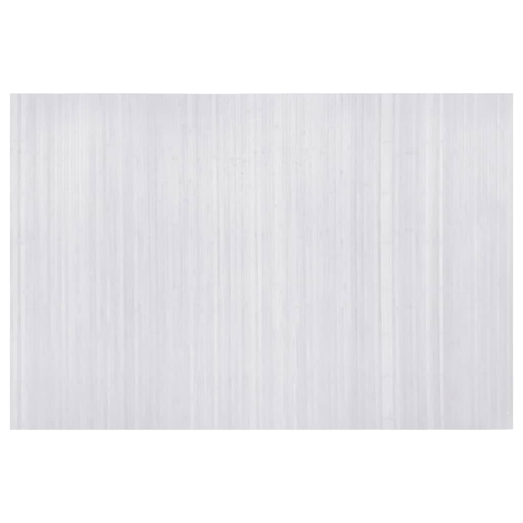 Kambario pertvara iš bambuko, balta, 250x165cm