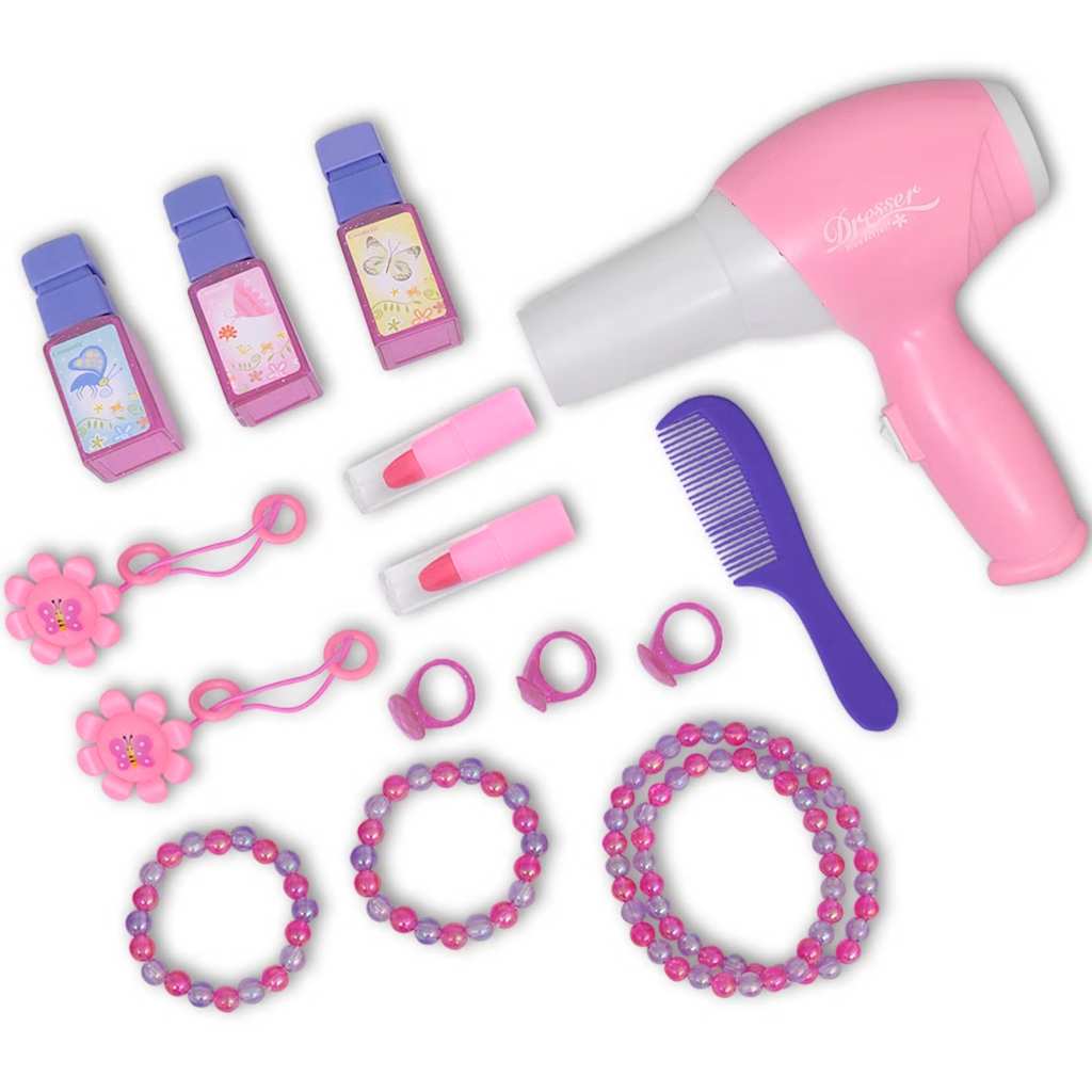 Vaikiškas Žaislinis Kosmetinis Staliukas su 3 Veidrodžiais