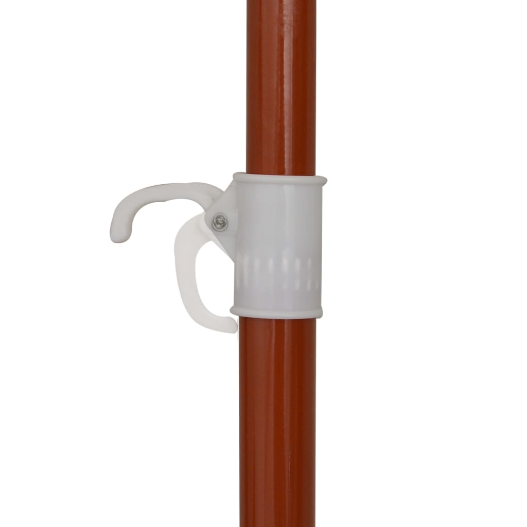 Sodo skėtis nuo saulės su plieniniu stulpu, taupe, 180cm