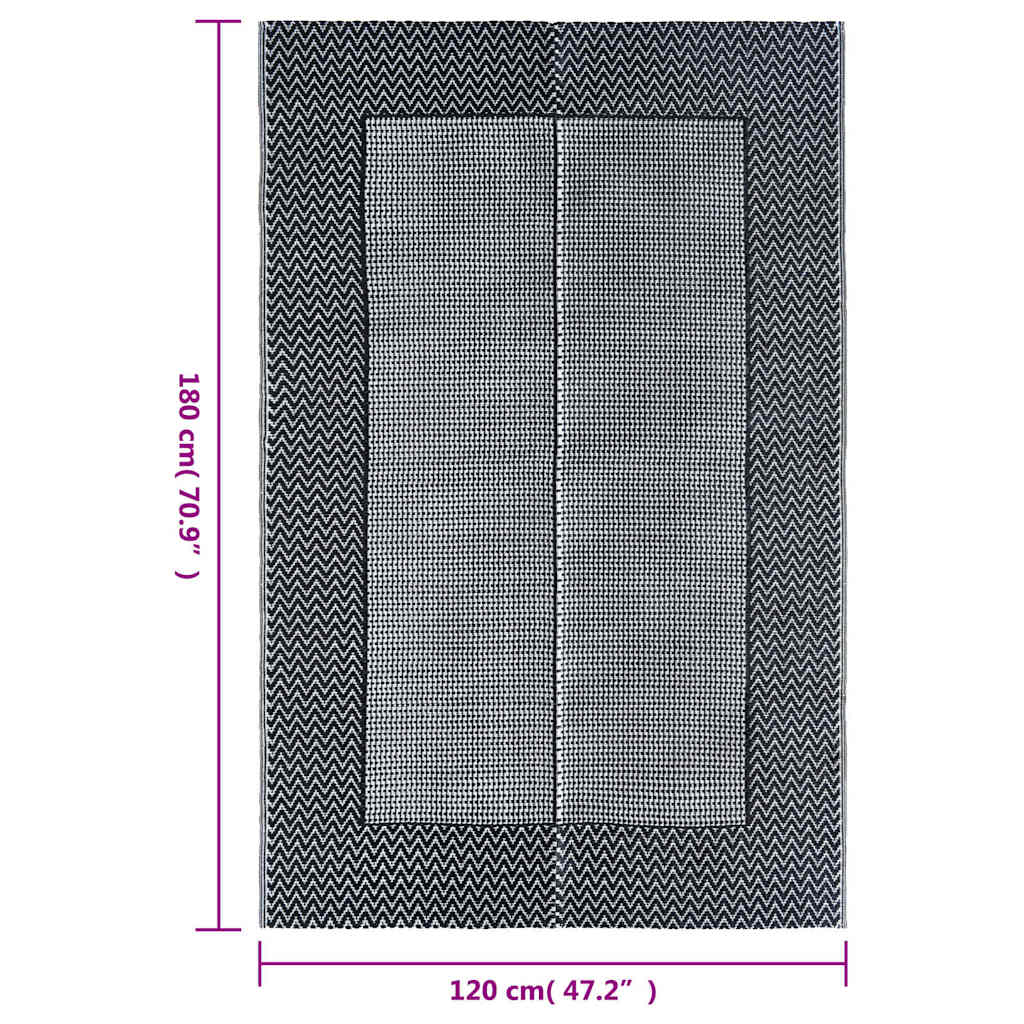 Lauko kilimas, ARAKIL pilkos spalvos, 120x180cm, PP
