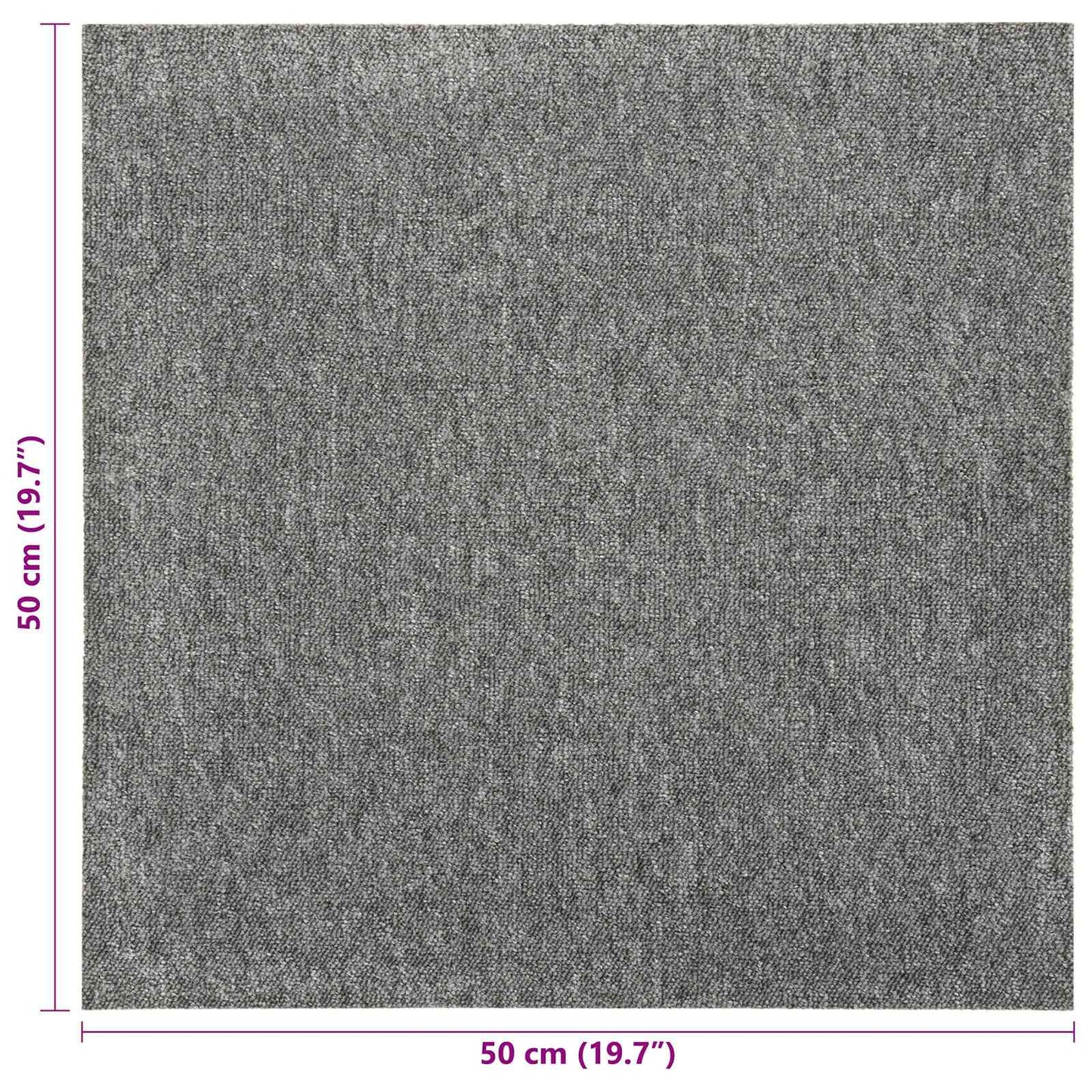 Kilimas 20 pcs Pilka 50 x 50 cm 100% polipropileno