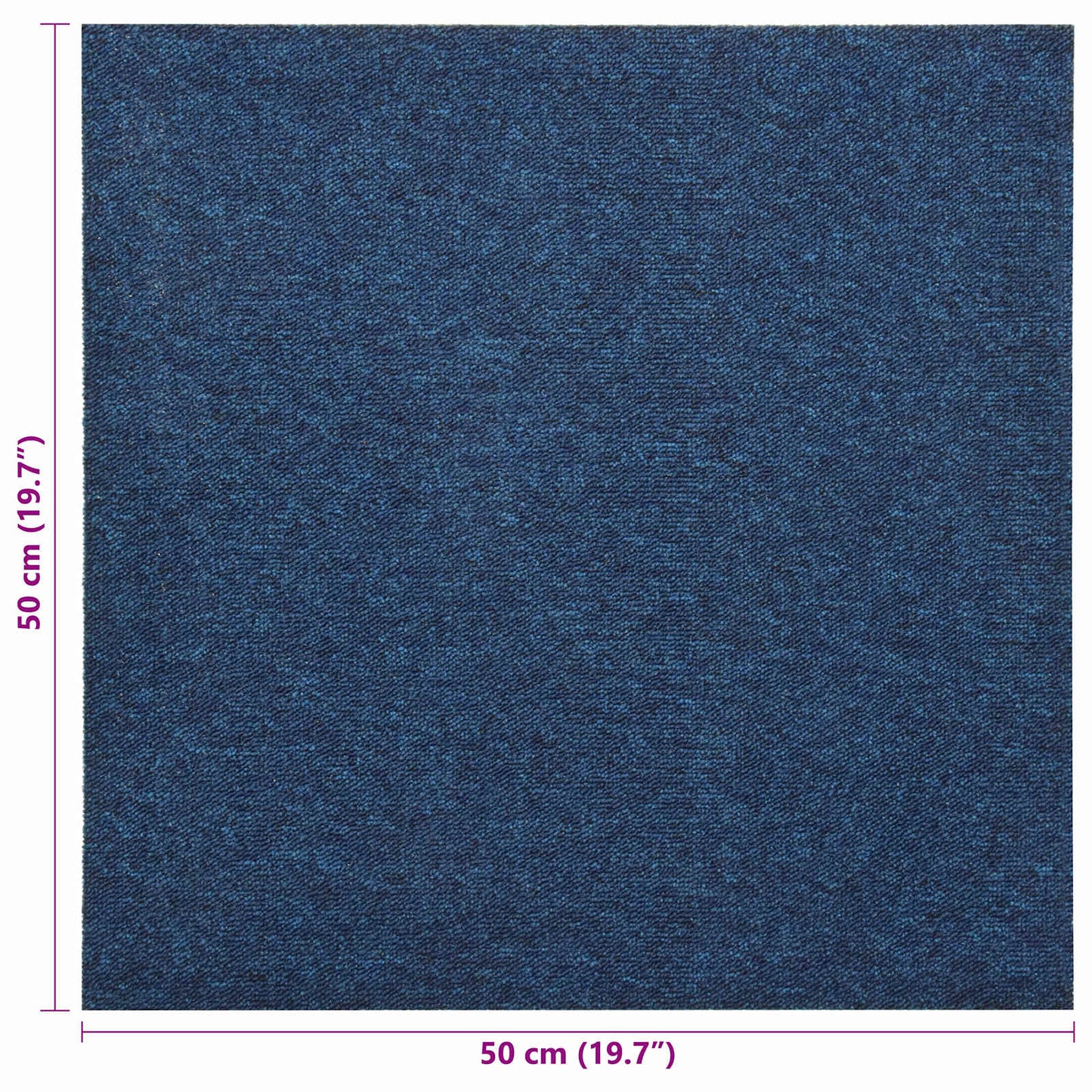 Kilimas 20 pcs Tamsiai mėlyna 50 x 50 cm 100% polipropileno