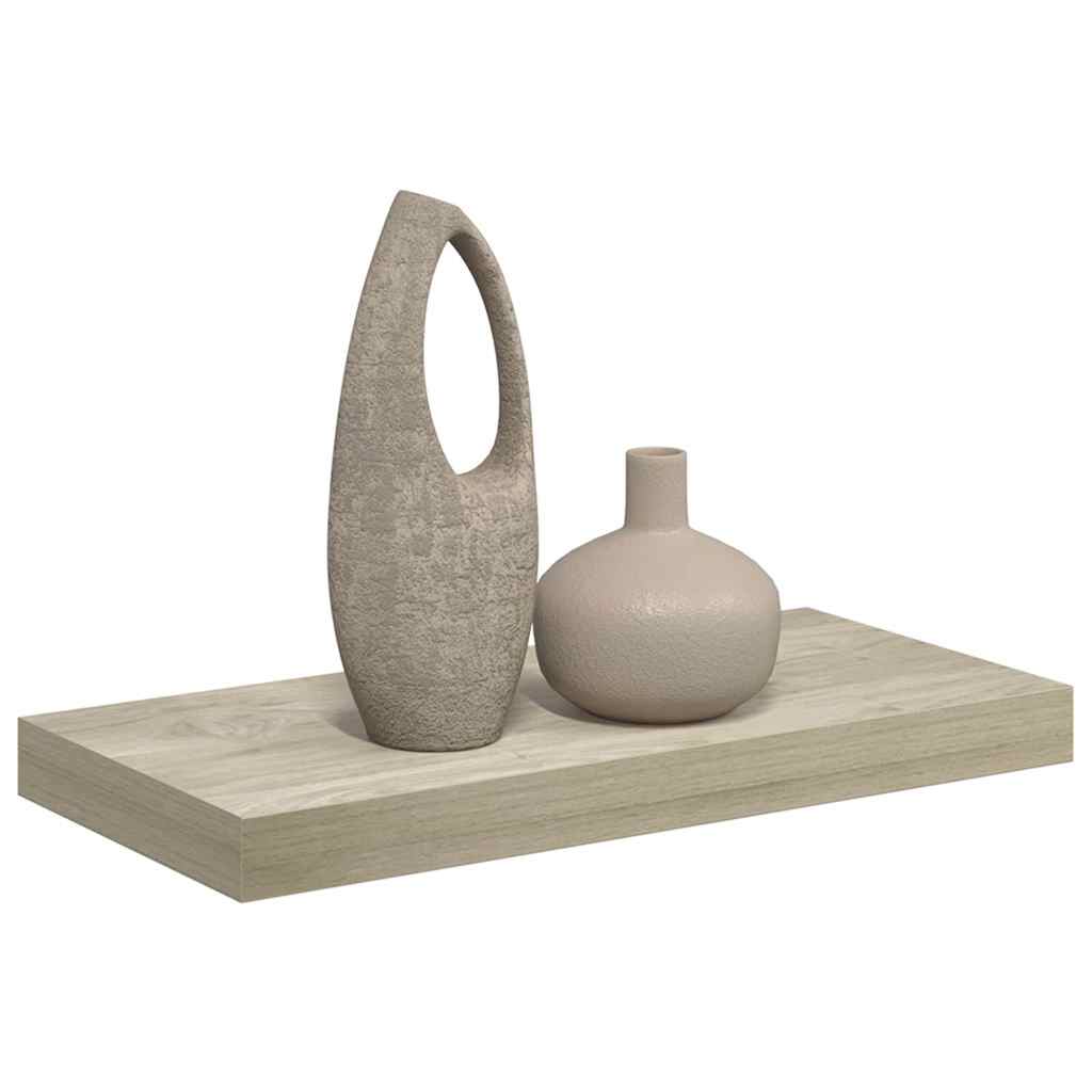 Pakabinama sieninė lentyna, ąžuolo spalvos, 50x23x3,8cm, MDF