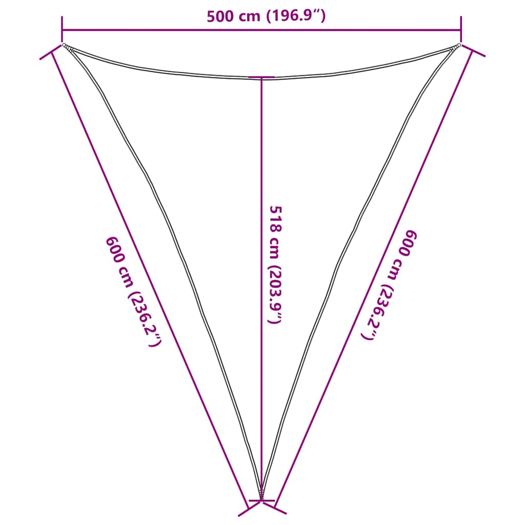 Uždanga nuo saulės, smėlio spalvos, 5x6x6m, HDPE, 160g/m²