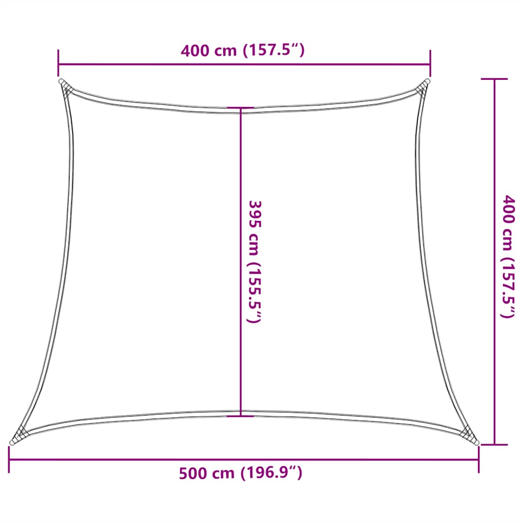 Uždanga nuo saulės, taupe spalvos, 4/5x4m, HDPE, 160g/m²