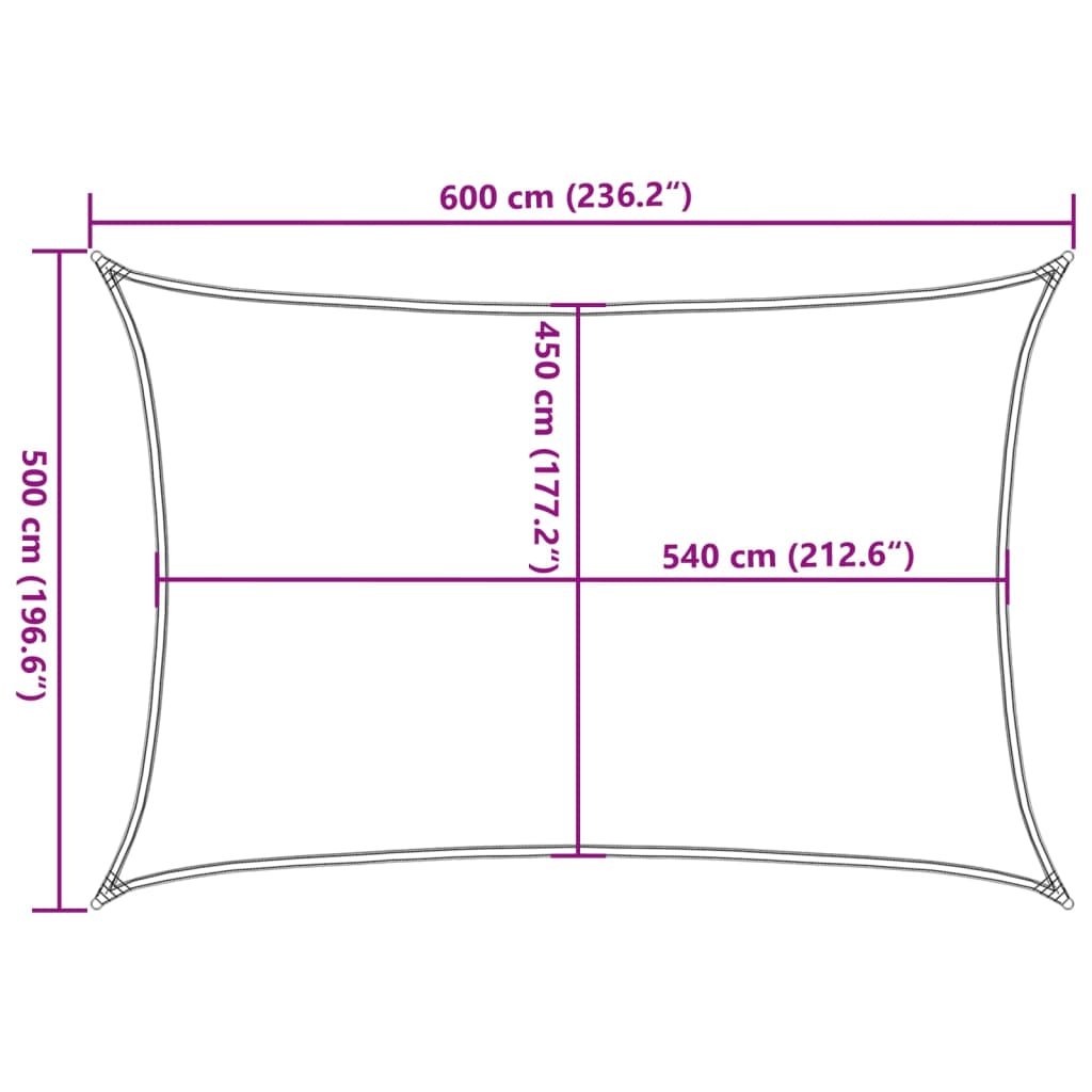 Burė nuo saulės, rudos spalvos, 5x6m, HDPE, 160g/m²