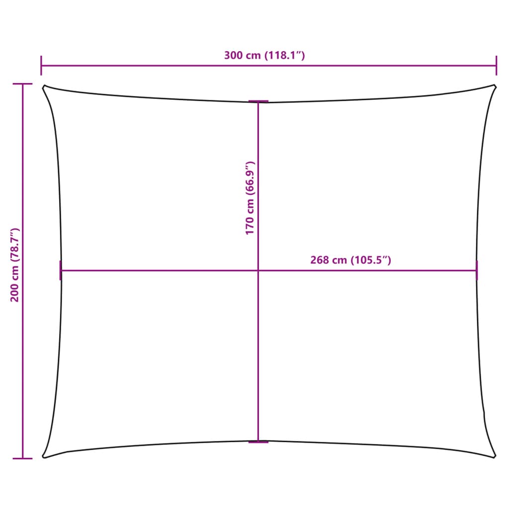 Uždanga nuo saulės, smėlio spalvos, 2x3m, oksfordo audinys