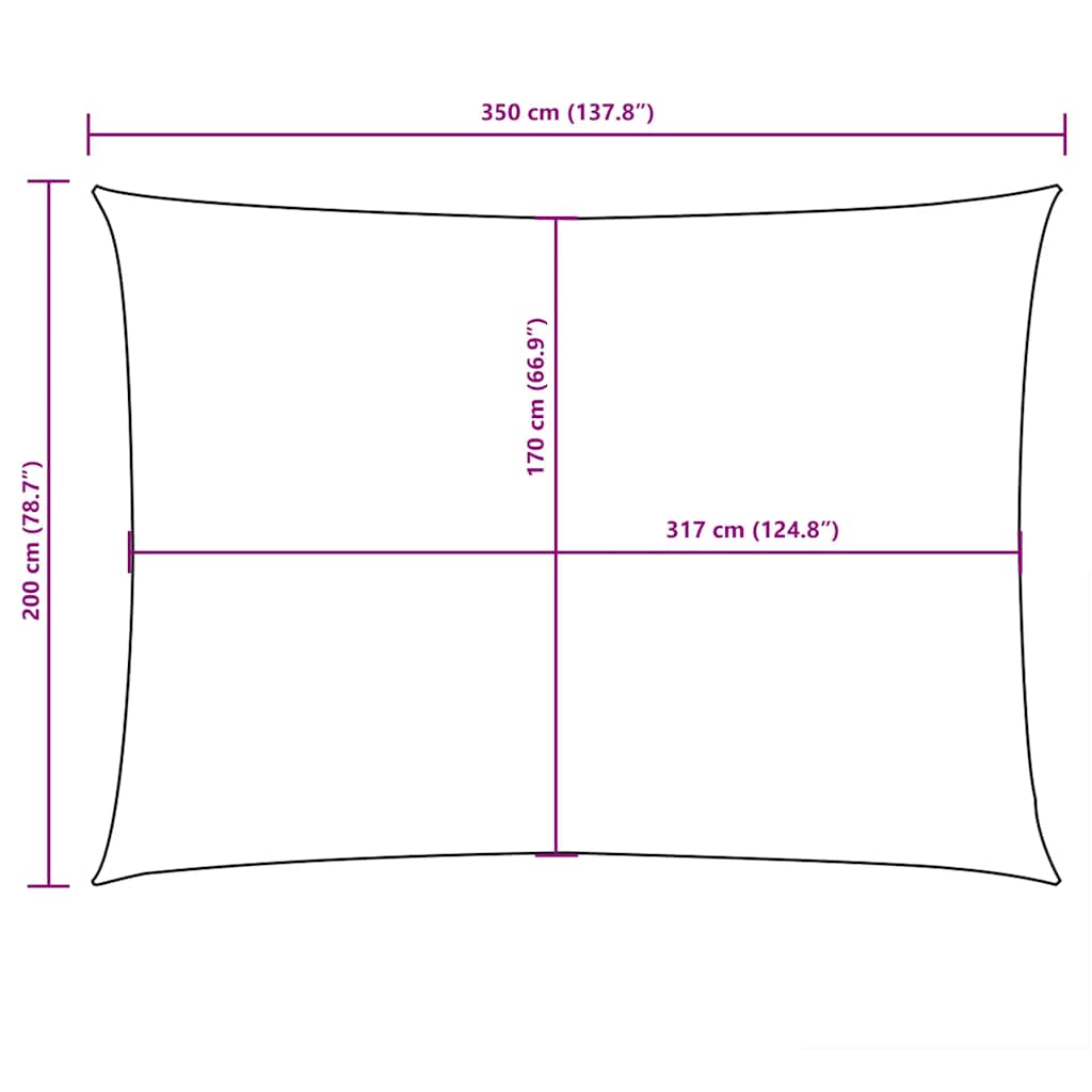 Uždanga nuo saulės, smėlio, 2x3,5m, stačiakampė