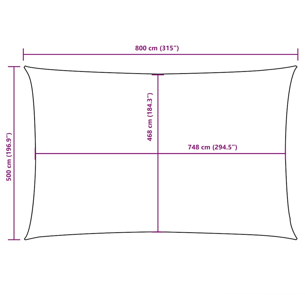 Uždanga nuo saulės, kreminė, 5x8m, oksfordo audinys