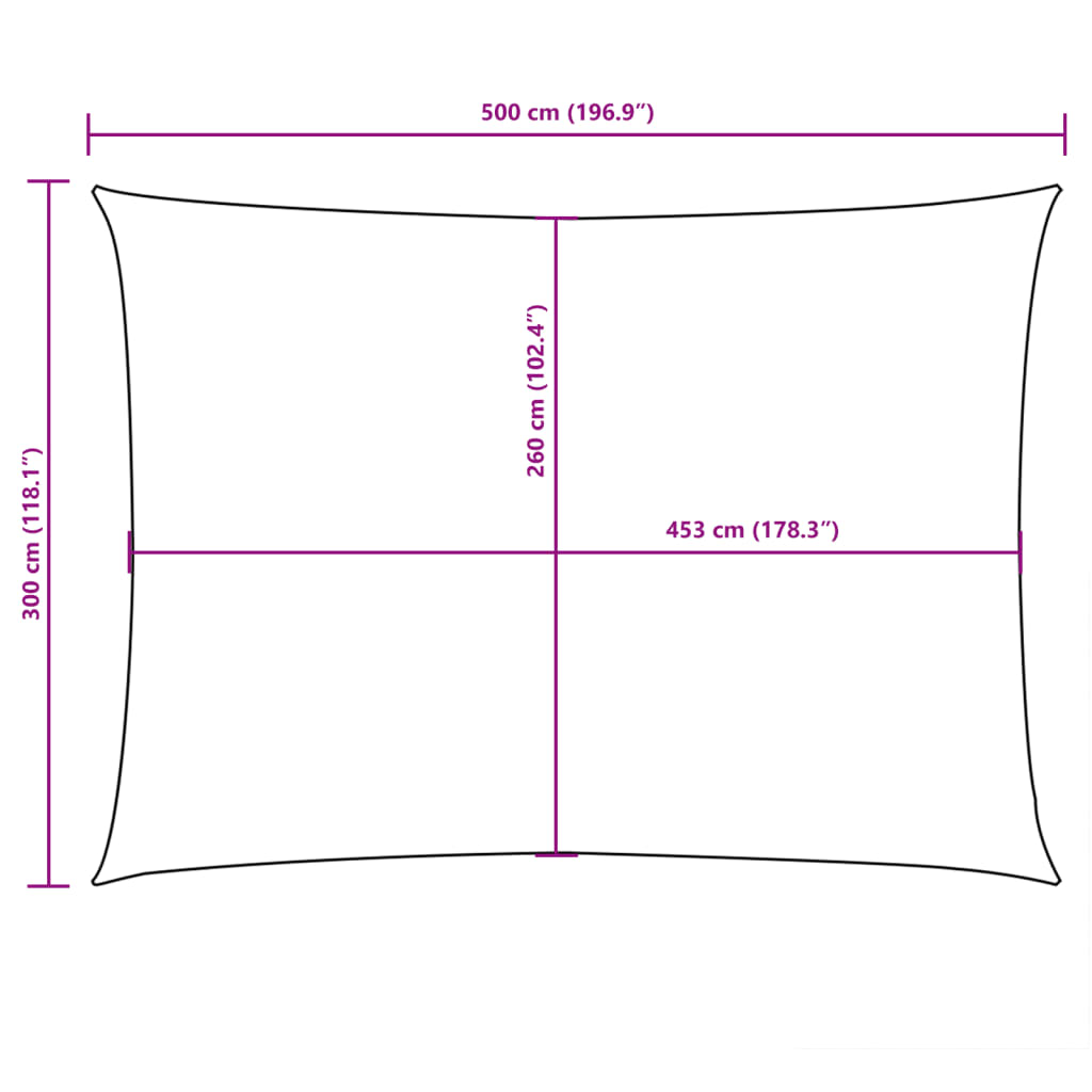Uždanga nuo saulės, taupe, 3x5m, oksfordo audinys