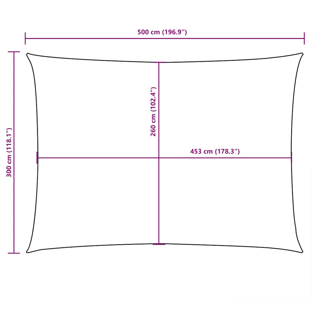 Uždanga nuo saulės, taupe, 3x5m, oksfordo audinys