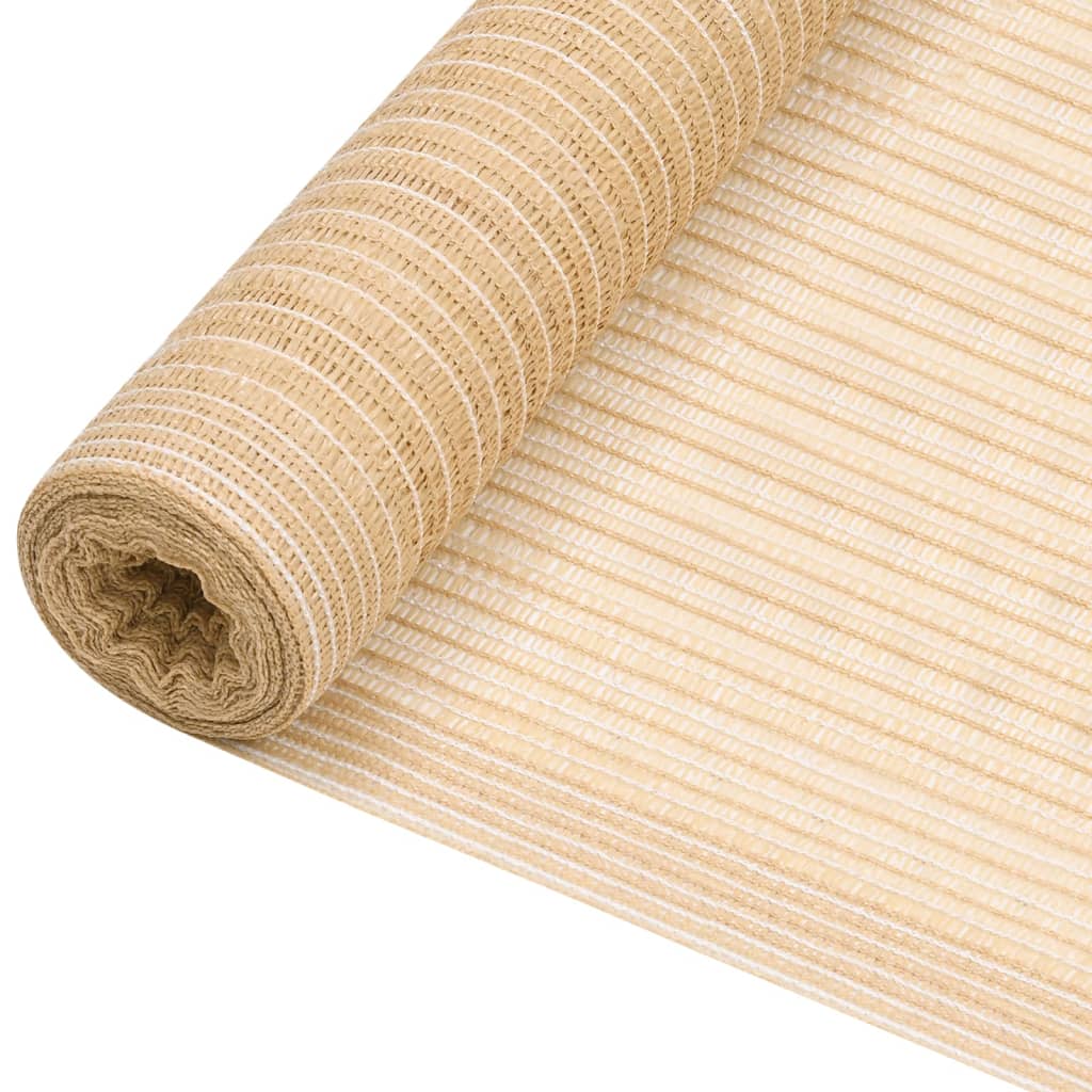 Privatumo suteikiantis tinklelis, smėlio, 1,5x25m, HDPE, 75g/m²