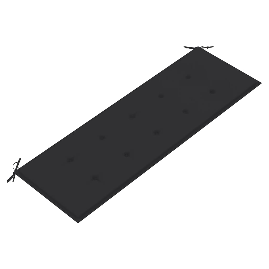 Sudedamas sodo suoliukas su pagalvėle, 159 cm, tikmedis
