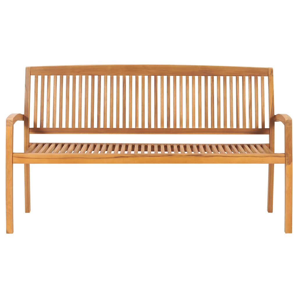 Sudedamas sodo suoliukas su pagalvėle, 159 cm, tikmedis