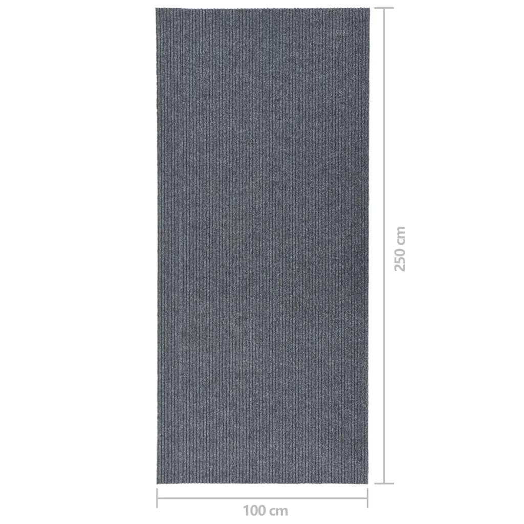 Purvą sugeriantis kilimas-takelis, pilkos spalvos, 100x250cm