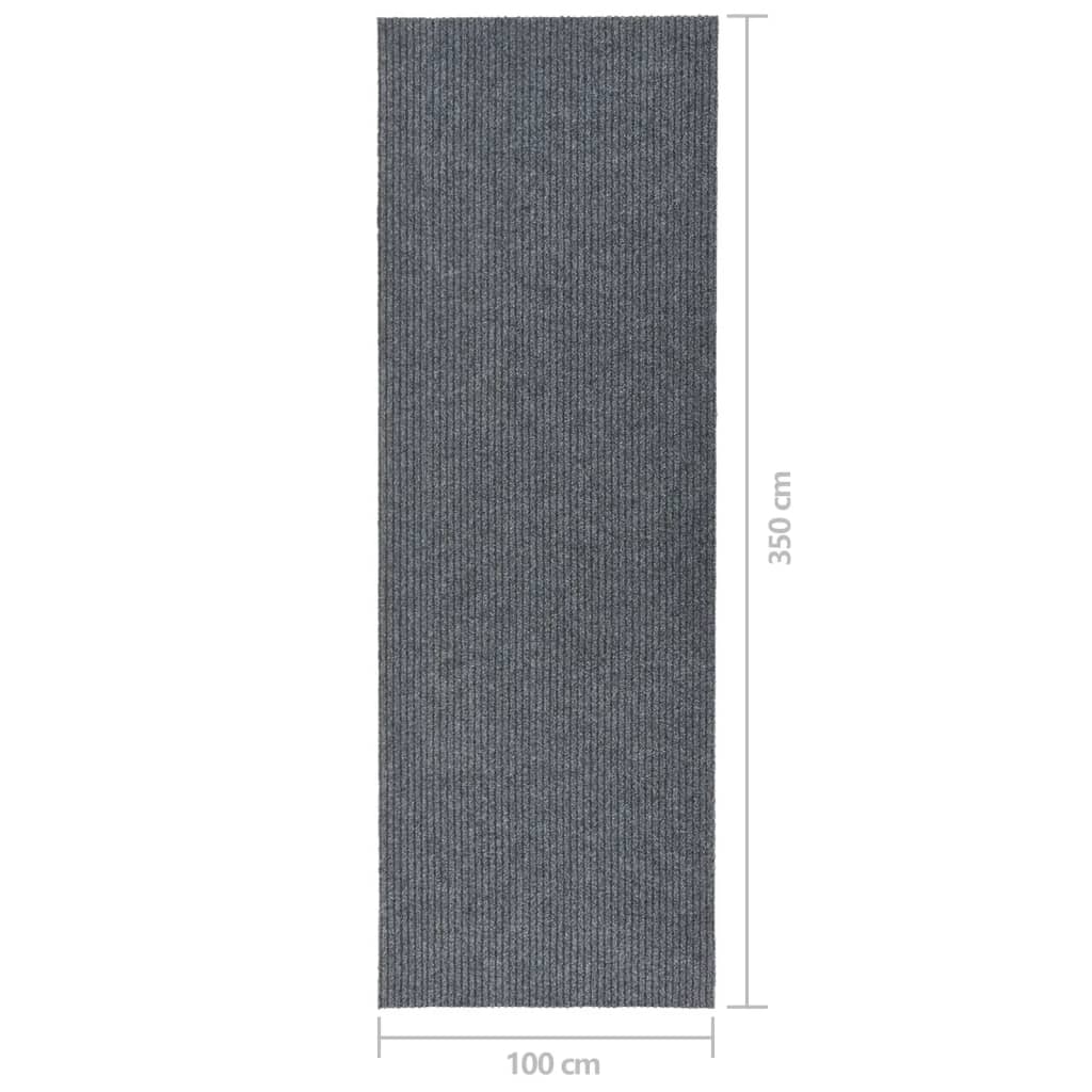 Purvą sugeriantis kilimas-takelis, pilkos spalvos, 100x350cm