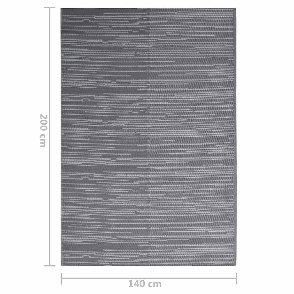 lauko kilimėlis ARAKIL antracitas 140x200 cm PP