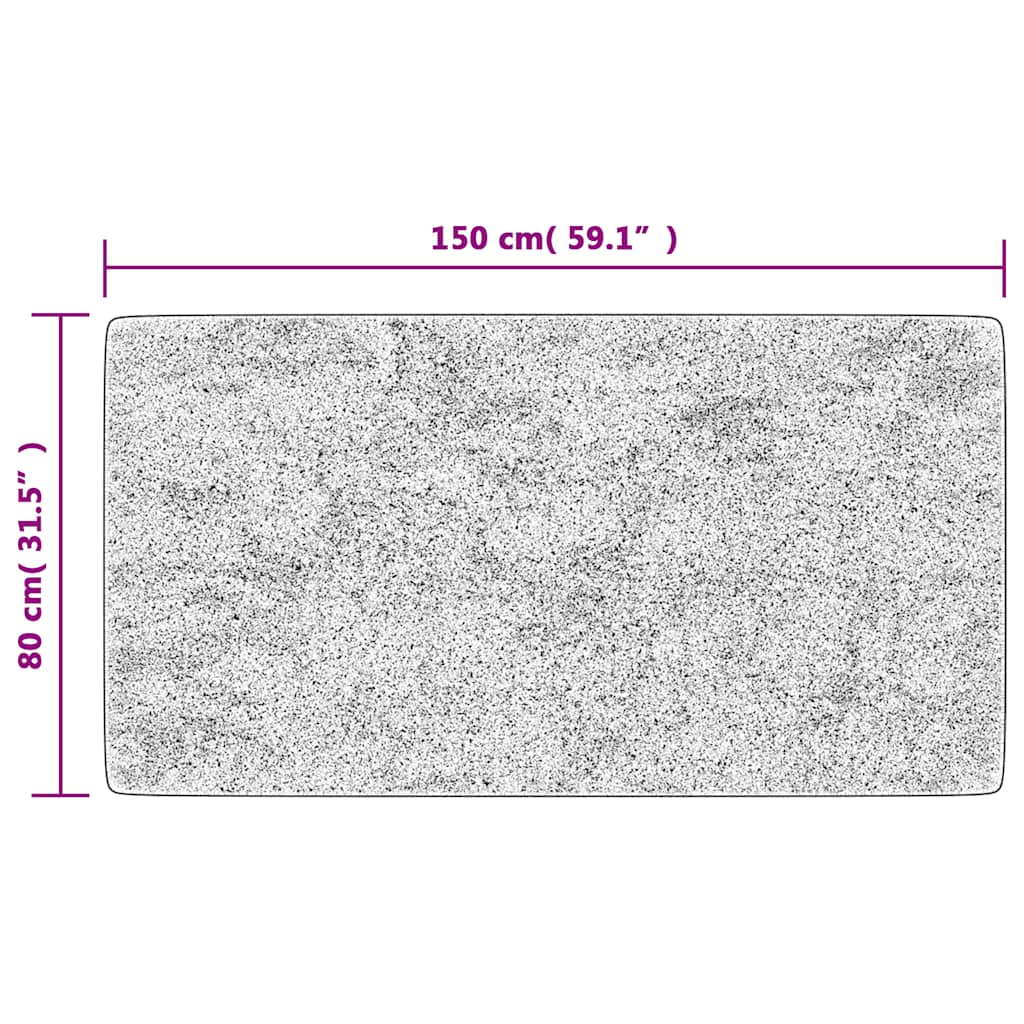 Kilimas, juodos ir auksinės spalvos, 80x150cm, neslystantis