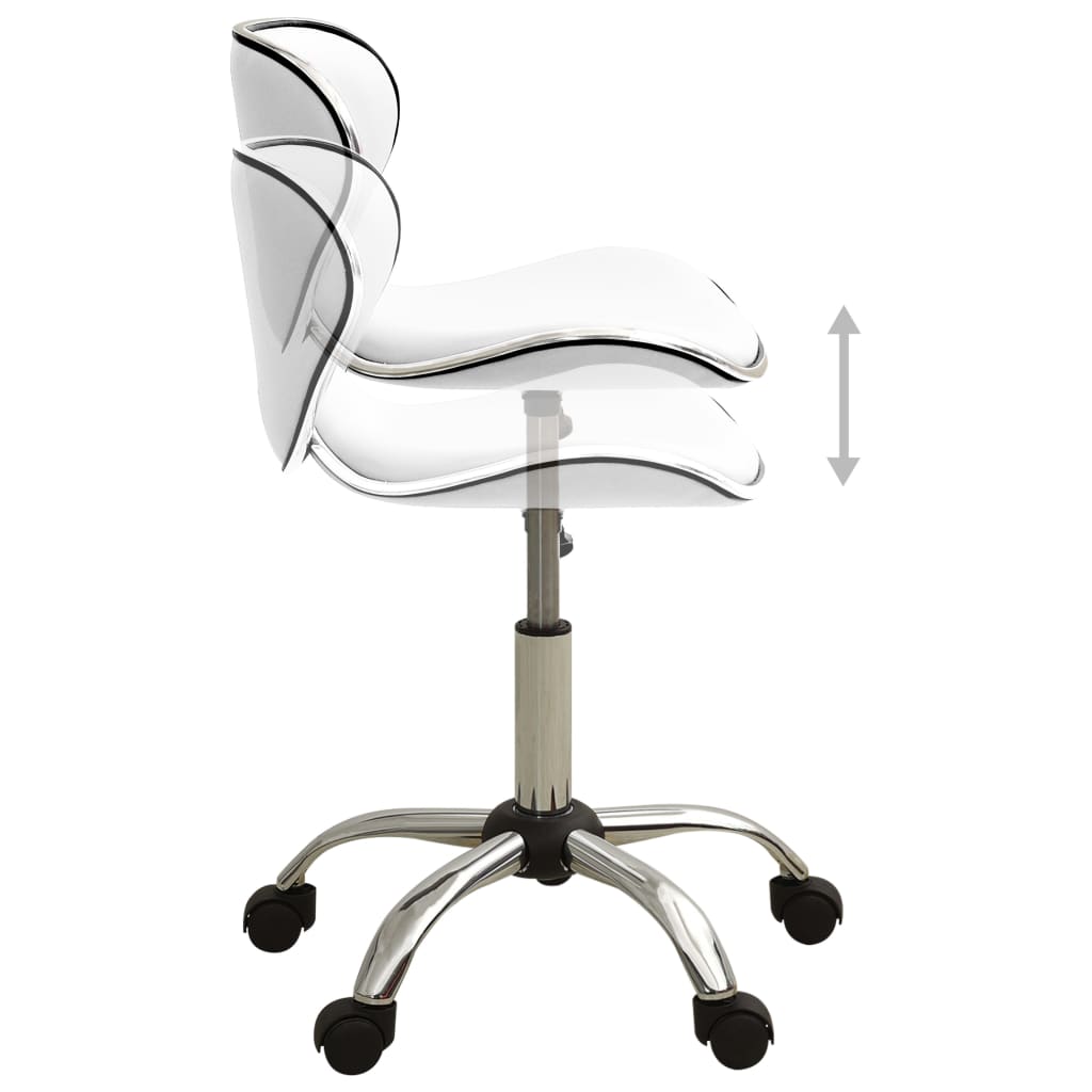 Biuro kėdė, baltos spalvos, dirbtinė oda (323673)