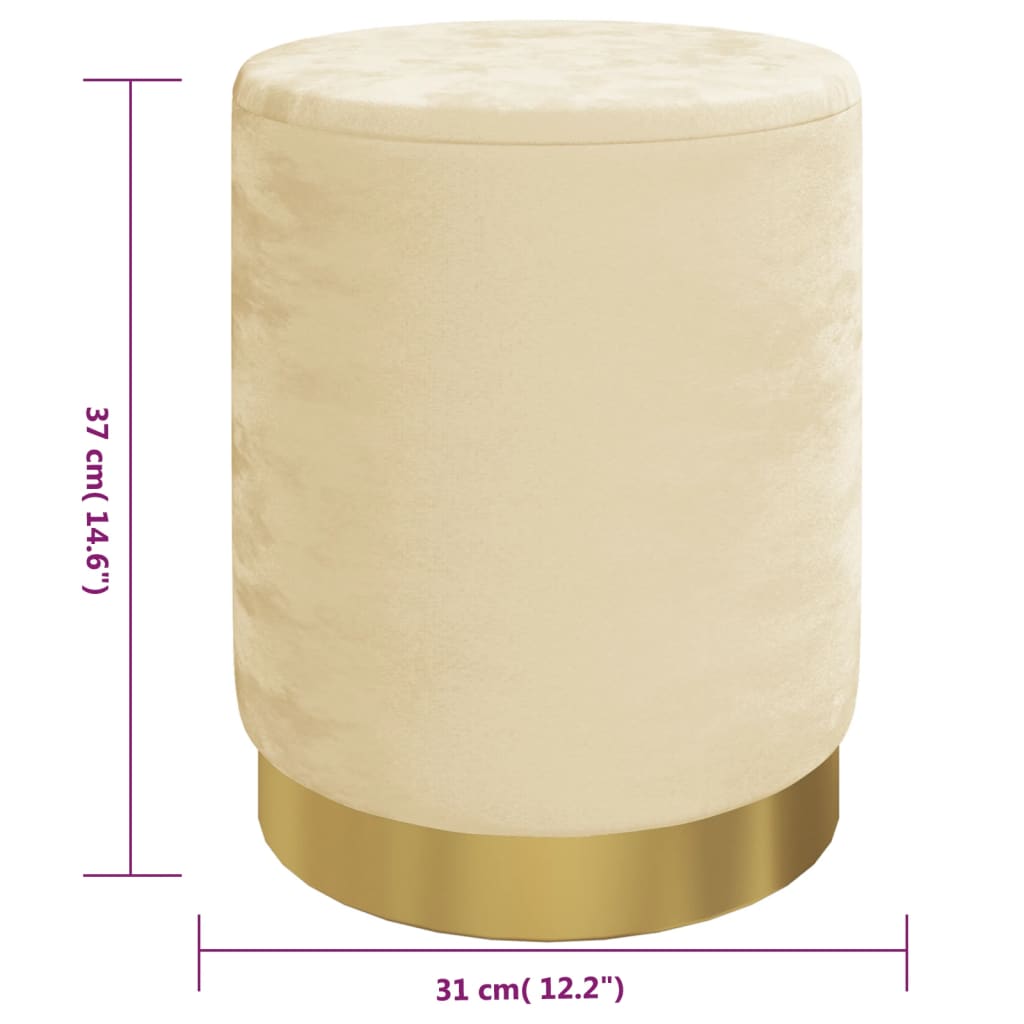 Pufas-daiktadėžė, abrikosų spalvos, aksomas, apskritas 31 x 37 cm