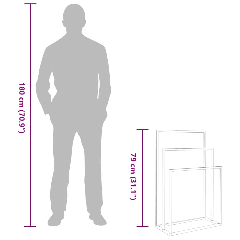 Pastatoma rankšluosčių kabykla, balta, 48x24x79cm, geležis