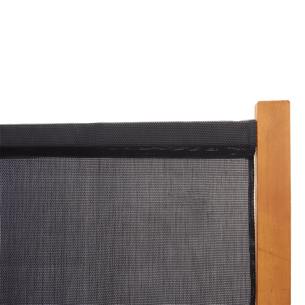 Kambario pertvara, 4 dalių, juodos spalvos, 280x180cm
