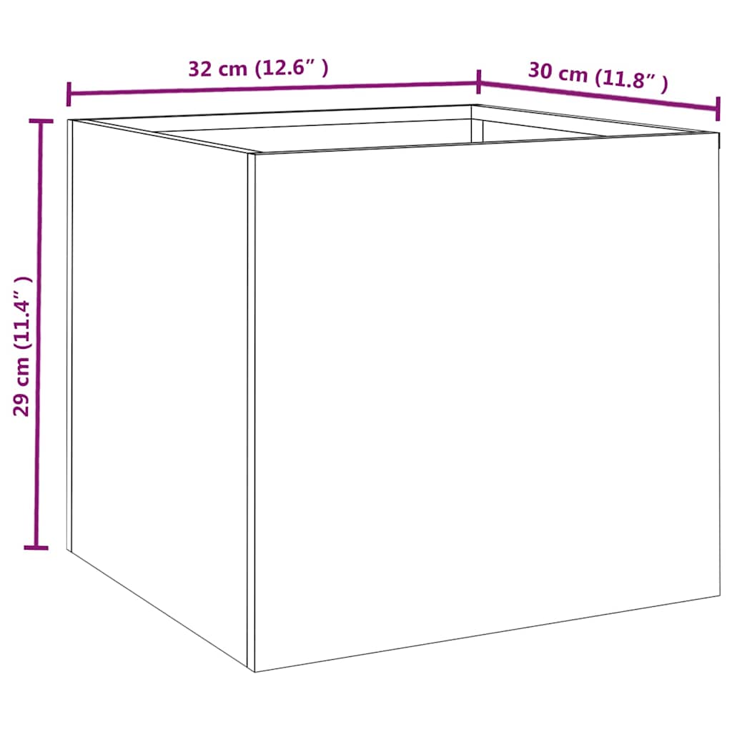 Lovelis, 32x30x29cm, Corten plienas