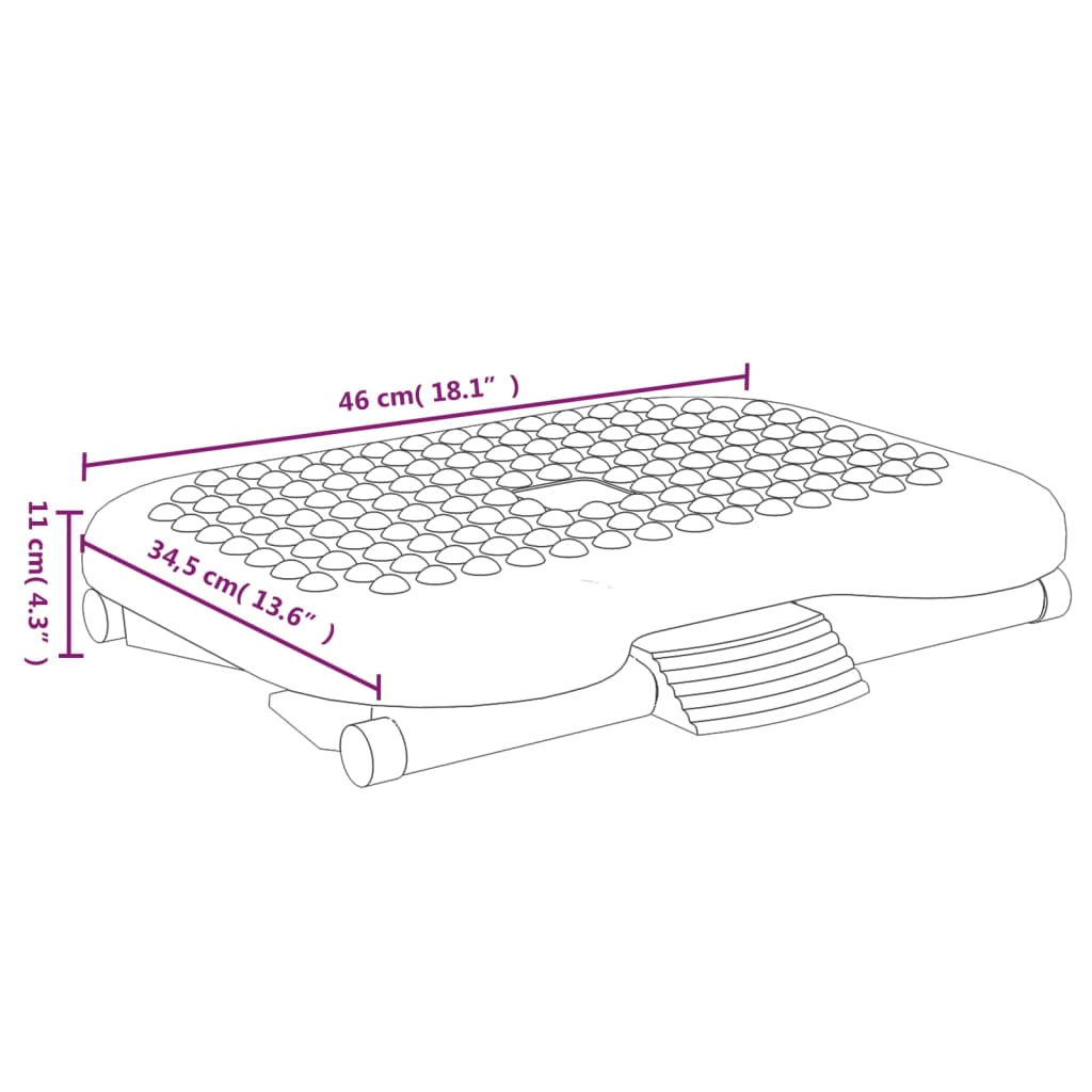 Atrama kojoms, juodos spalvos, 46x34,5x11cm
