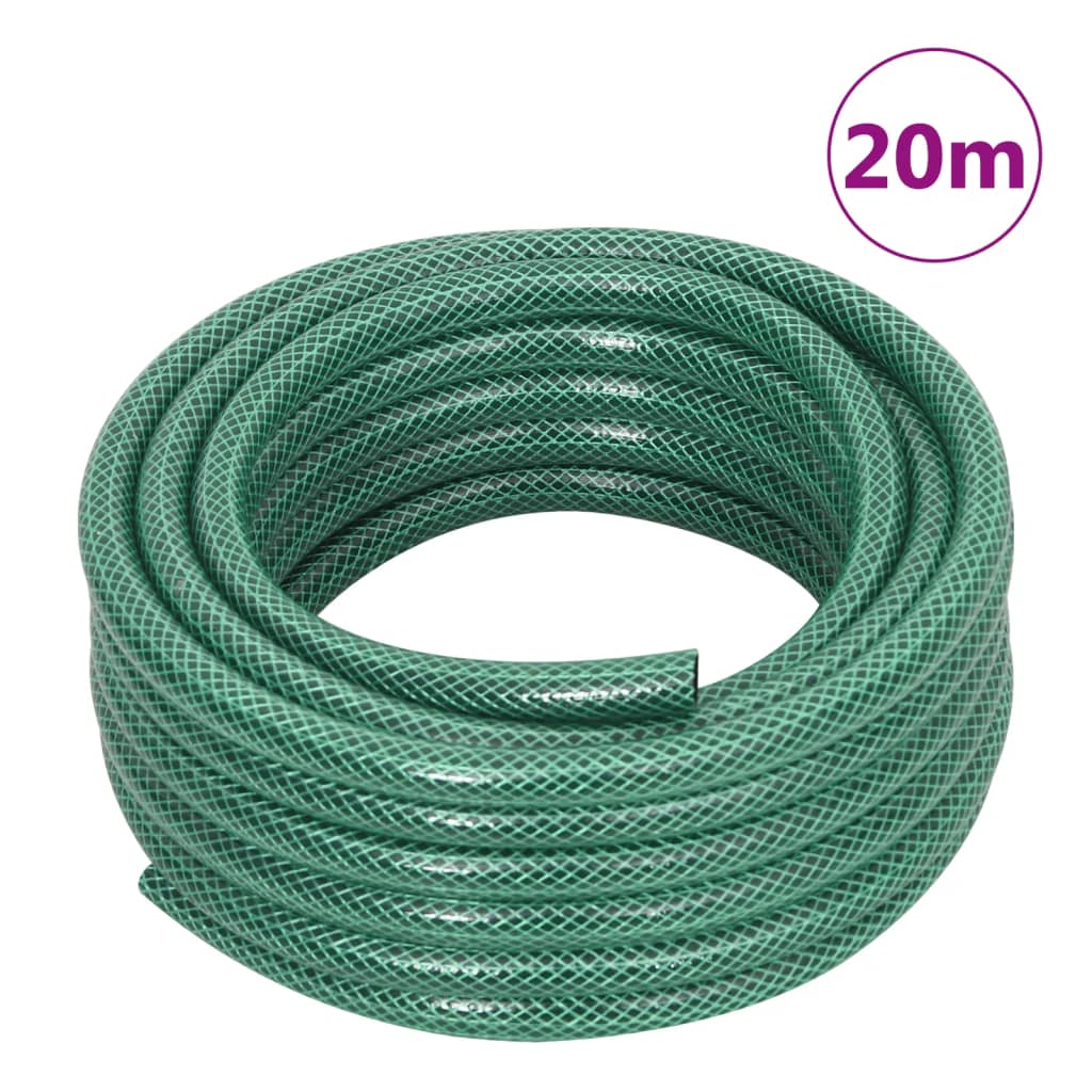 Sodo žarna su tvirtinimo detalėmis, žalia, 0,5", 20m, PVC