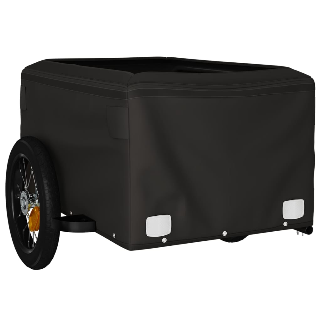 Dviračio priekaba, juodos ir mėlynos spalvos, 30kg, geležis