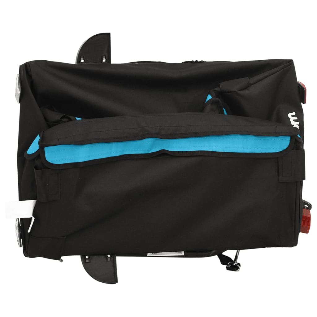 Dviračio priekaba, juodos ir mėlynos spalvos, 30kg, geležis