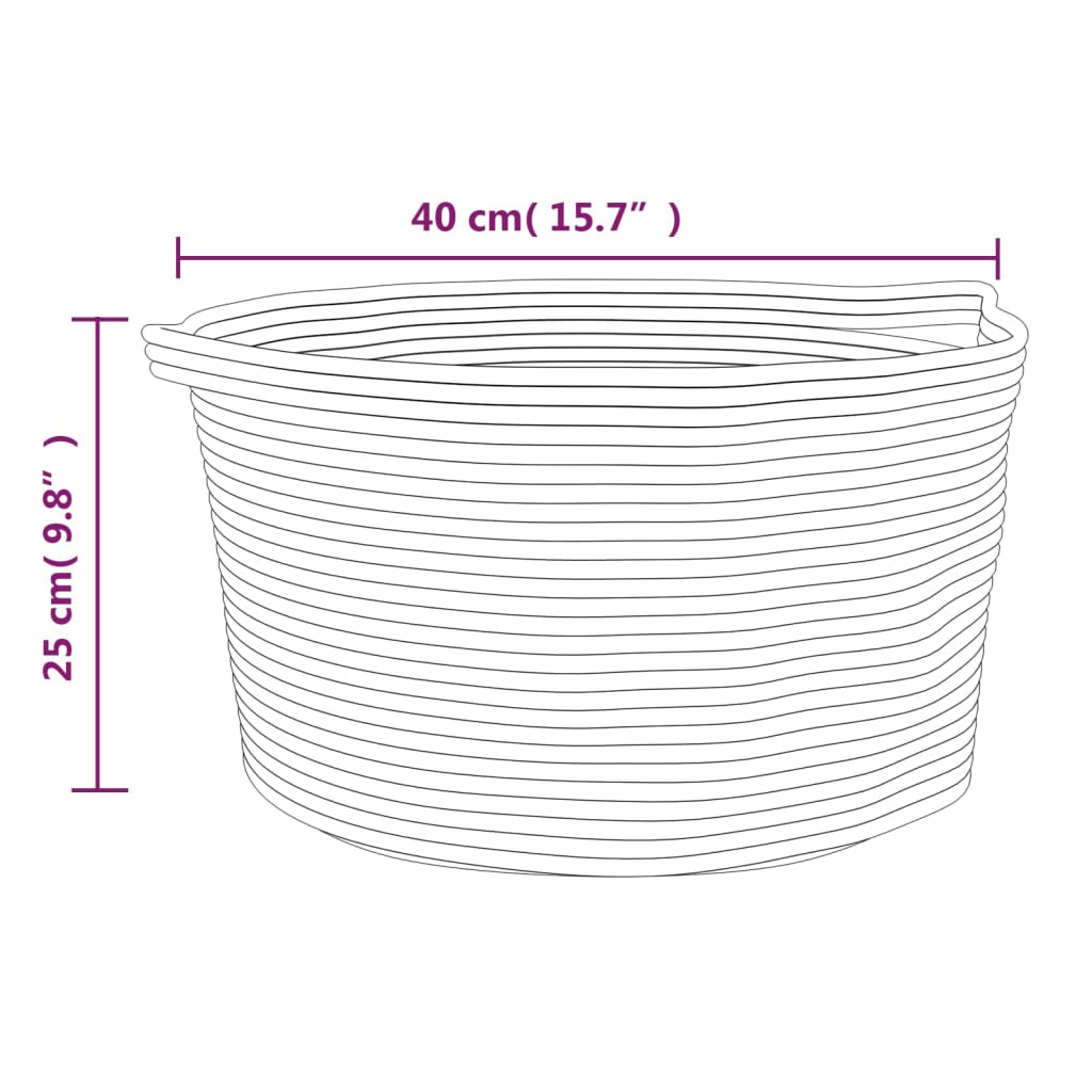 Krepšys daiktams, smėlio ir baltos spalvos, 40x25cm, medvilnė