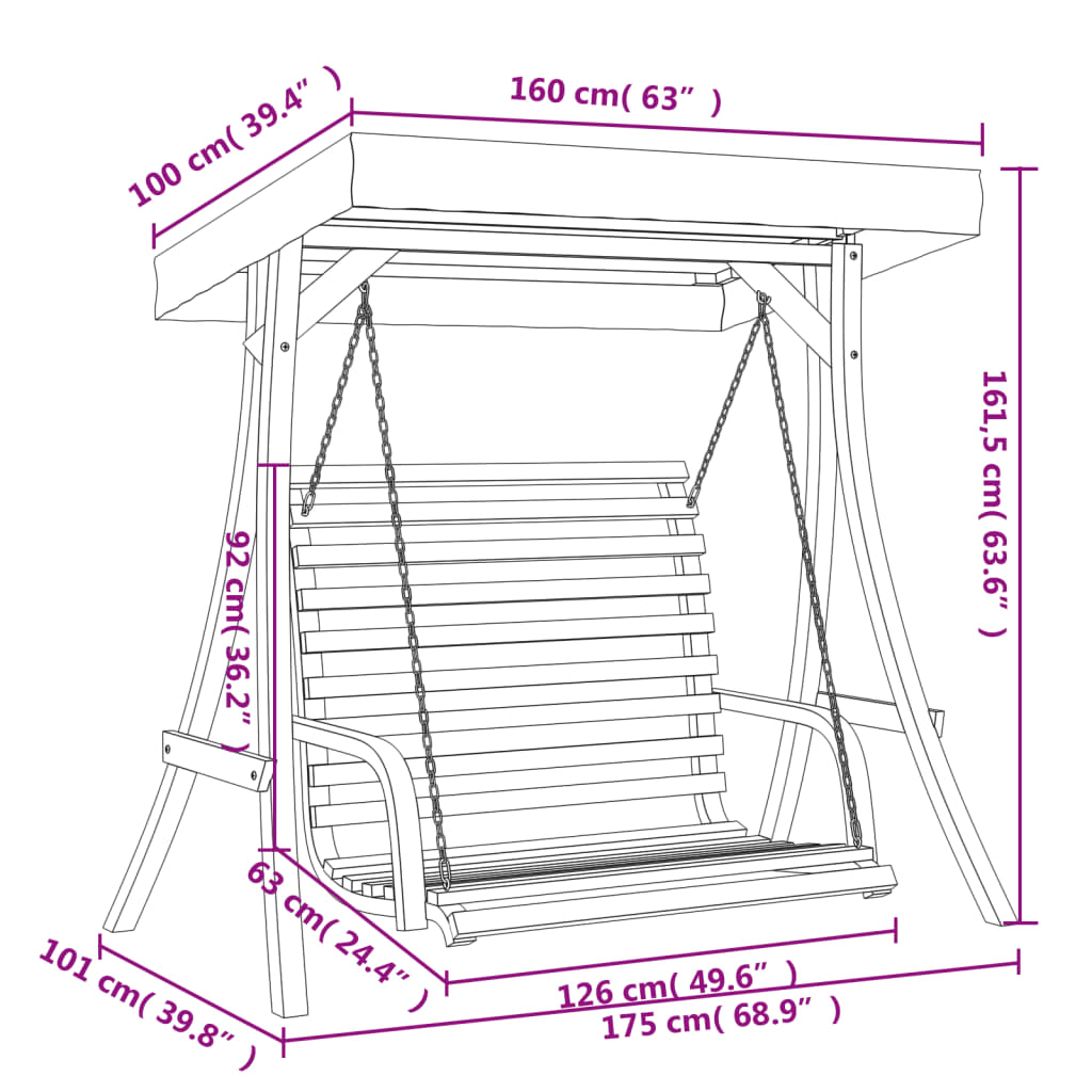 Supamas suoliukas su stogeliu, tikmedžio apdaila dengta eglė