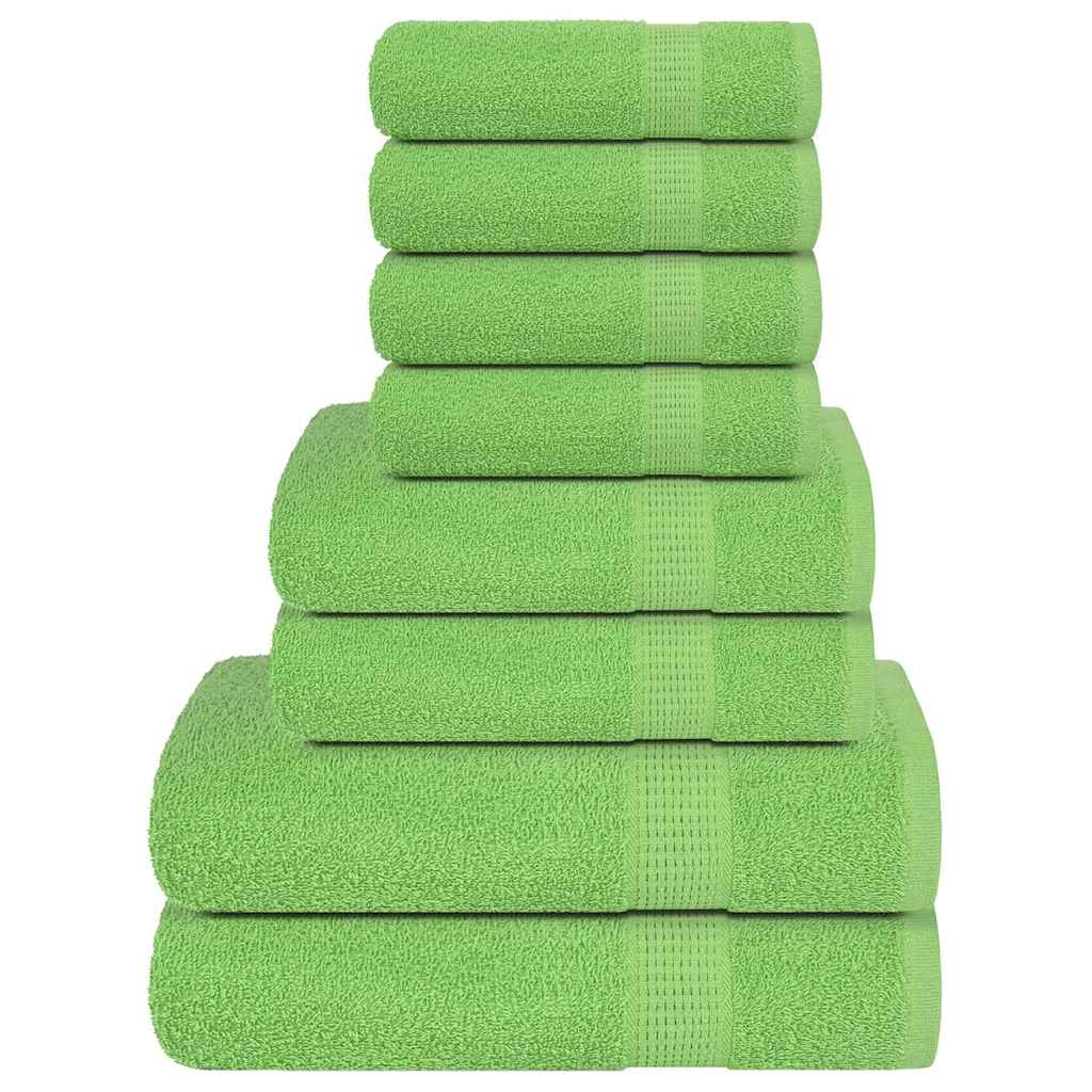 Rankšluosčių rinkinys, 8vnt., žali, 100% medvilnė, 360g/m²