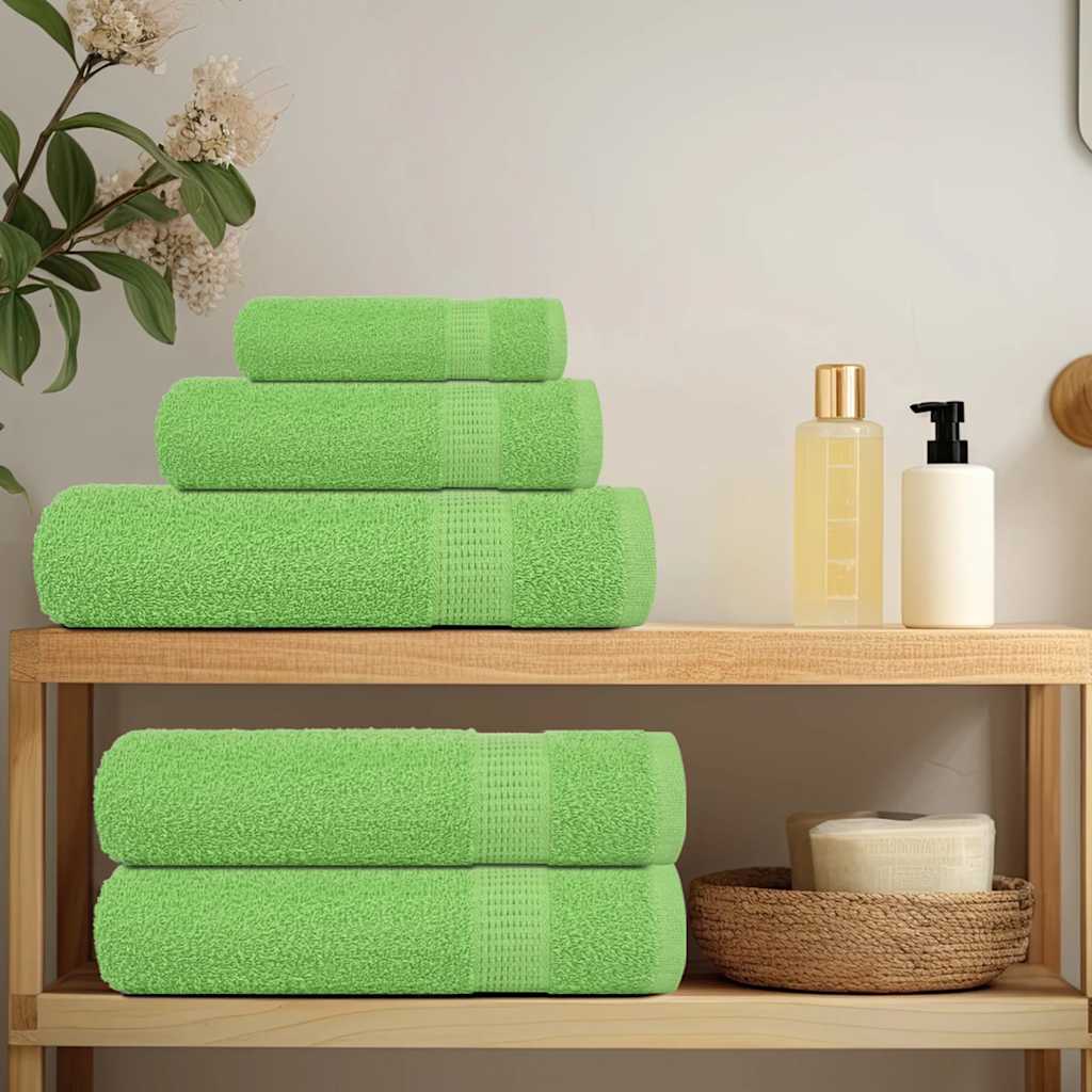 Rankšluosčių rinkinys, 8vnt., žali, 100% medvilnė, 360g/m²