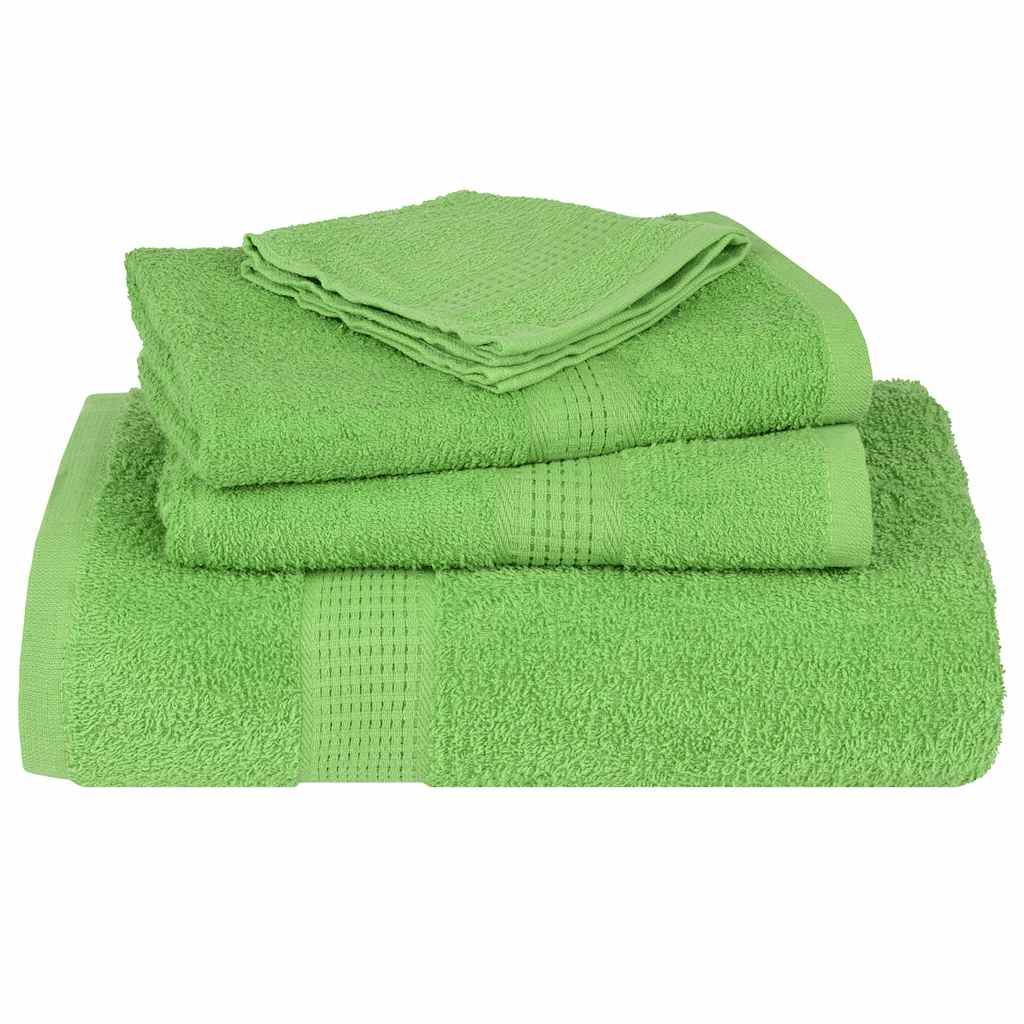 Rankšluosčių rinkinys, 8vnt., žali, 100% medvilnė, 360g/m²