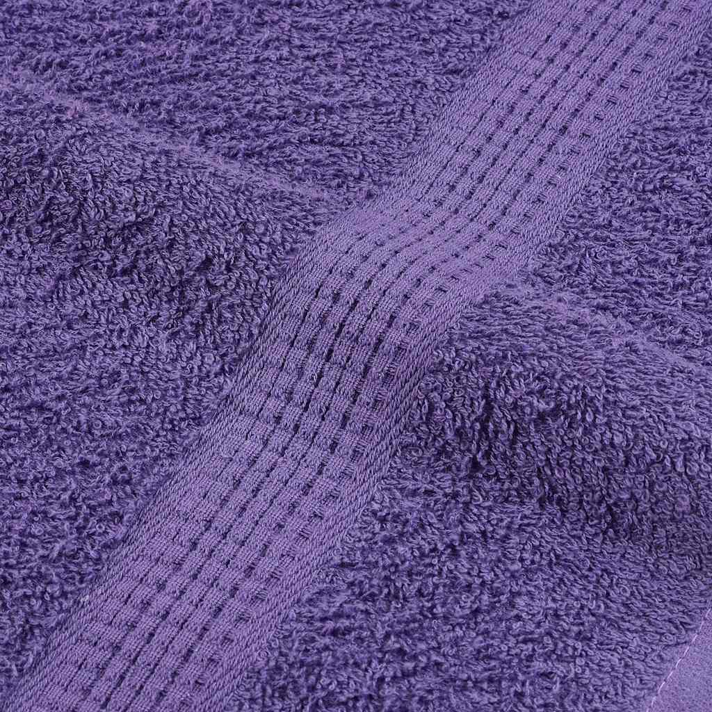 Rankšluosčių rinkinys, 6vnt., violetiniai, medvilnė, 360g/m²