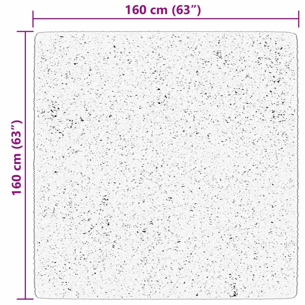 Kilimas HUARTE, smėlio, 160x160 cm, trumpi šereliai