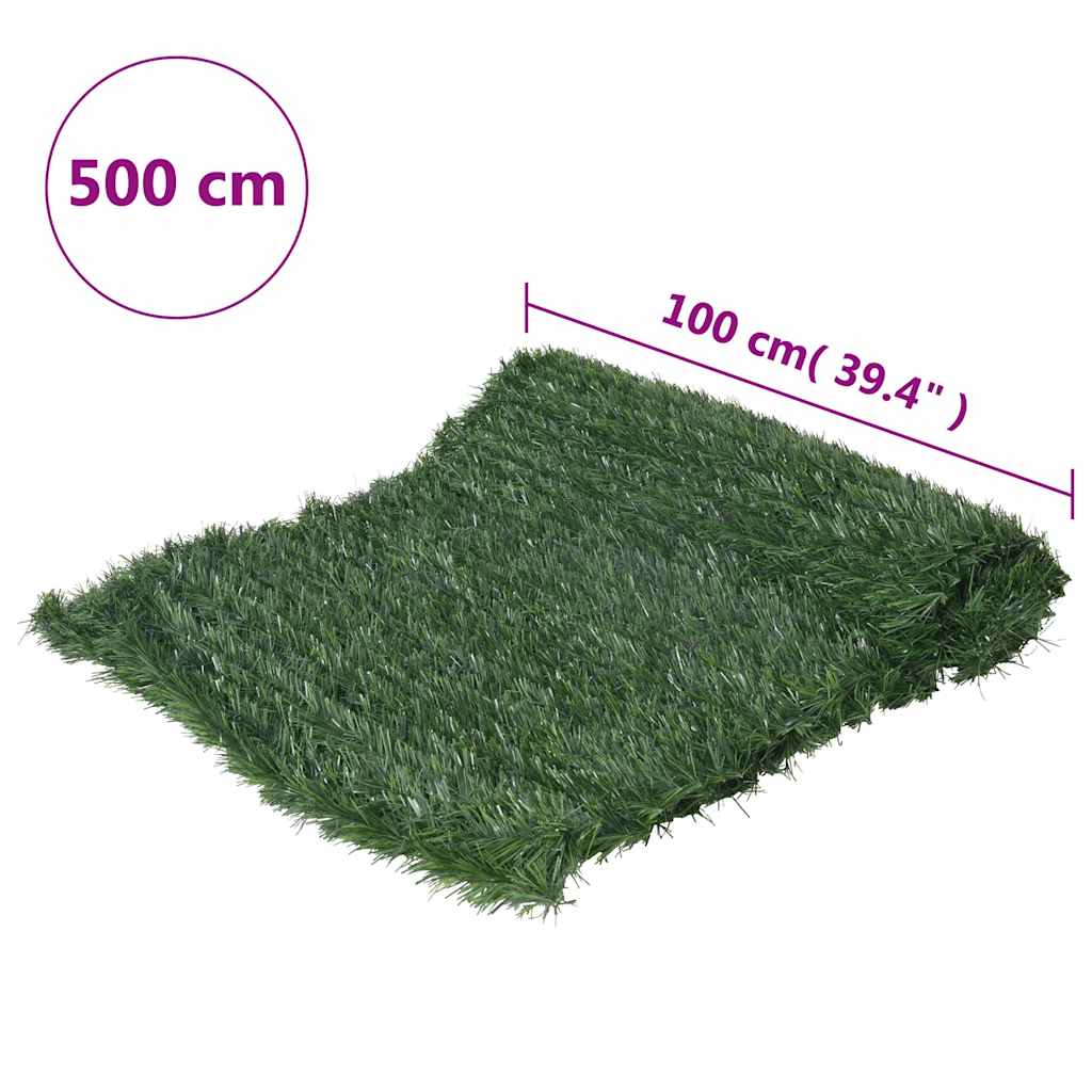 Dirbtinės žolės tvora, žalios spalvos, 1x5m